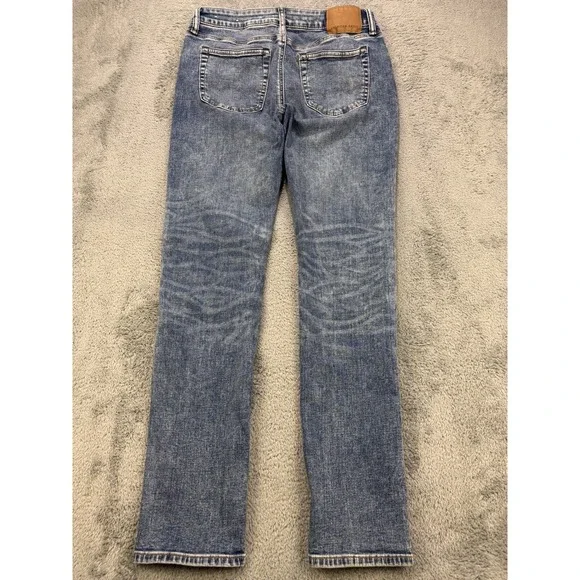 American Eagle Airflex+ Jeans Men 32x34 Blue Stone Wash Slim Whisker Denim - Picture 3 of 10